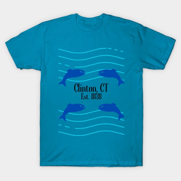 Clinton, CT Town Pride T-Shirt by Beard & Arrow Productions